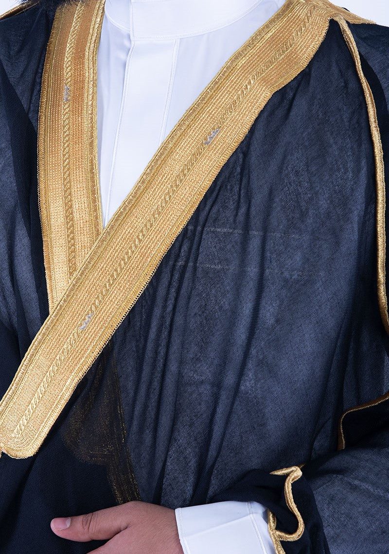 Malik Khaleeji Black Bisht